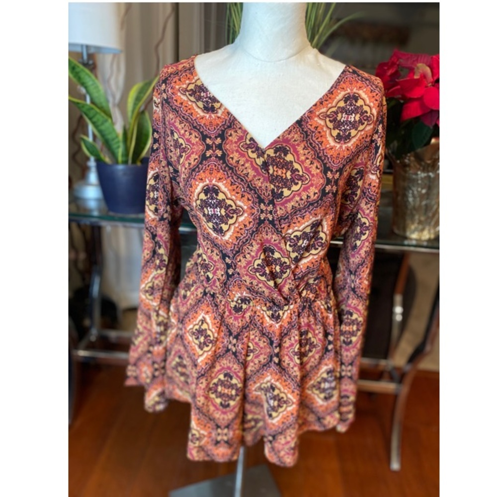 Floral patterned romper